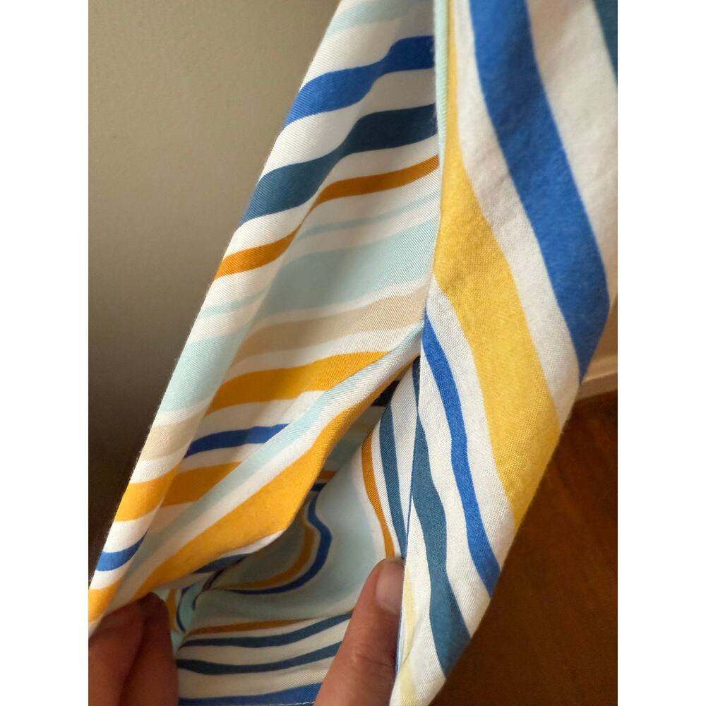 Eloquii Blue & Yellow Striped Dress Size Striped 16 - Picture 3 of 10